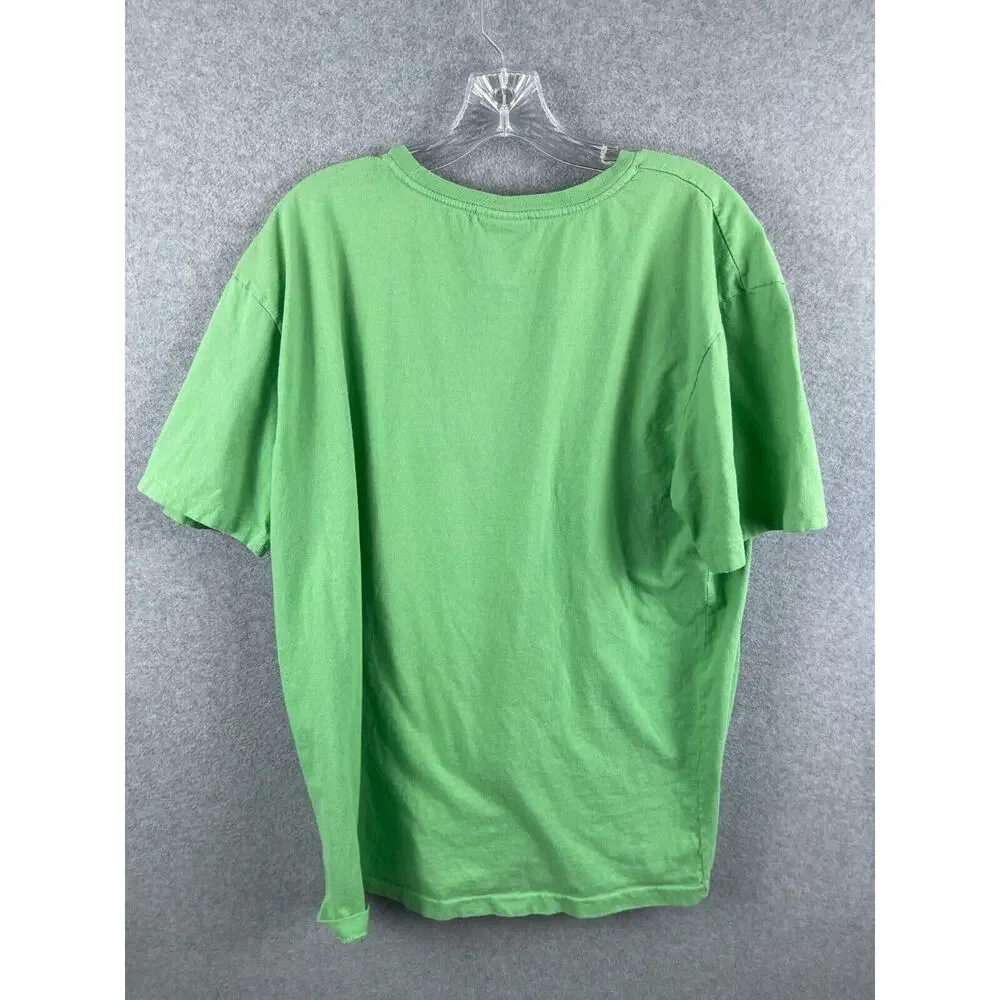 Polo Ralph Lauren Shirt Men's L Lime Green Short Sleeve Crew Neck Basic Designer